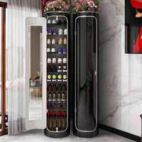 Porte-chaussures rotatif circulaire 10+ étagères, design moderne pour salon et appartement, durable, portable, grande capacité de rangement