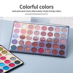 MISS ROSE 40 colori netti 52g di lunga durata shimmer professionale trucco opaco ombretto - Product Image 6