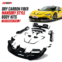 Kit de Carrocería Completo de Fibra de Carbono Seca Estilo MSY de ZESON para Ferrari SF90 Stradale Spider 2020+
