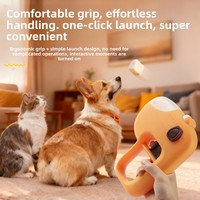 Lanceur de jouets interactif pour animaux de compagnie, style dessin animé, lyophilisé, pour chats et chiens, soulage l'ennui