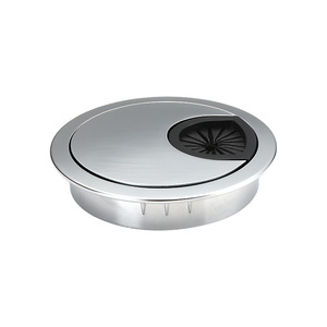 Countertop Cable Management Box Zinc Alloy Round Cover 50 53 60 80mm Hole Diameter Computer <b>Desk</b> Office Use - Product Image 2