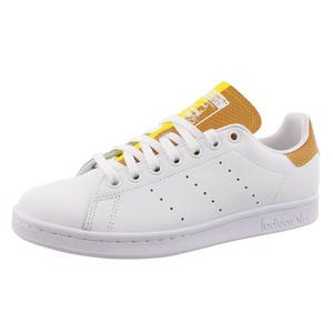 Chaussures Adidas Stan Smith pour hommes Couleur : Blanc/Jaune 100% authentiques - Product Image 1