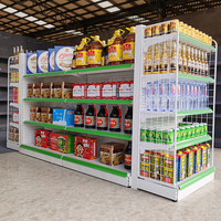 Étagères de supermarché en métal pour l'affichage de produits en magasin, rayonnages de supermarché d'occasion, étagères de minimarché
