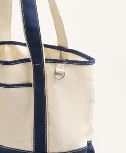 Borsa <span class=keywords><strong>Shopper</strong></span> in Tela con Chiusura a Bottoni, Design Personalizzato con Logo, per <span class=keywords><strong>Donna</strong></span>, con Tasche Interne ed Esterne - Product Image 5