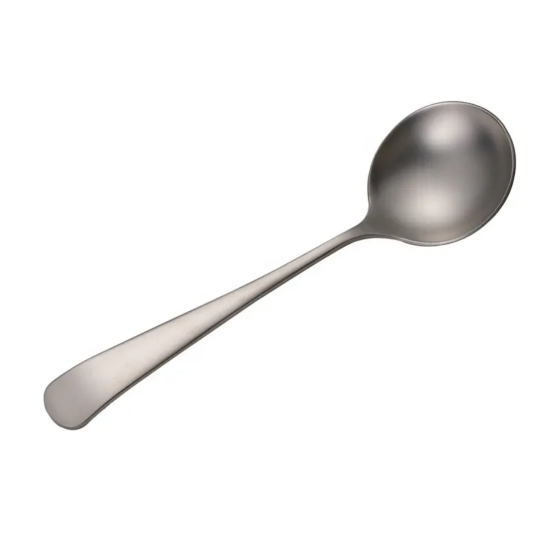 Colher de sopa de aço inox 304 colheres para servir comida chá café