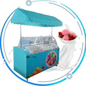 Chariot de vente ambulante de crème glacée et de jus de fruits avec congélateur, tricycle, chariot à roues, modèle 2025 - Product Image 2