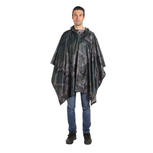 Poncho Impermeable de PVC para Camping y Senderismo, Camuflaje, para Adultos, con Orificios para Cuerdas Metálicas - Product Image 4