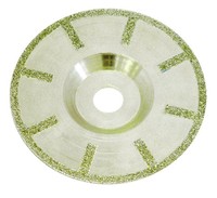 Disque de découpe et de meulage diamanté double face M14 avec bride, personnalisable OEM/ODM/OBM pour ponceuse à pierre