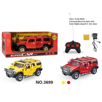 4DRC Coche de Control Remoto a Escala 1:16, Modelo de Simulación con Apertura de Puertas, 5 Canales, Alta Velocidad, Derrape, Vehículo Deportivo Eléctrico, 27MHz, Juguete RC