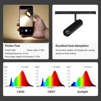Sistema de Iluminación Moderno Dali Zigbee Regulable SKD, Carcasa Magnética de Aluminio y Hierro para Riel de Luz LED Ajustable y Personalizable