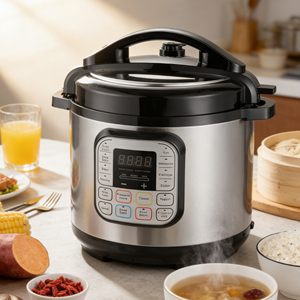 Olla a Presión Eléctrica de Alta Calidad en Stock, Directo de Fábrica, Nueva, 10L, Recubrimiento Antiadherente, Olla Interior para Uso Doméstico, Modelo KC04010 - Product Image 1