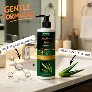 Shampooing hydratant et réparateur Yansley aux acides aminés, à l'huile de coco et à l'extrait naturel d'aloe vera - Product Image 4