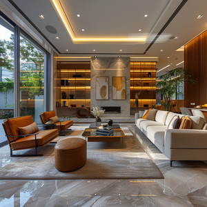 แนวคิดการออกแบบ3D Orient La Vie Ai บริการการแสดงผลที่105สำหรับทันสมัยโทนสีสบายเฟอร์นิเจอร์ในบ้านพื้นผิวที่ดีสำหรับห้องนั่งเล่น - Product Image 4