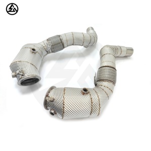 Downpipe di Scarico CSZ Racing per BMW X5M F85 X6M F86 / M550i G30 / M850i N62 <span class=keywords><strong>N63</strong></span> 4.4T, Collettori in Acciaio Inox con Protezione Termica - Product Image 6