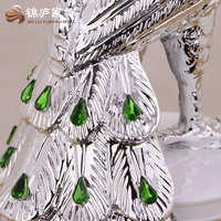 Statue oiseau paon personnalisé en résine, taille de la vie artisanale, accessoires de décoration d'intérieur
