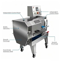 DQC-601A Multifunctionele Groente- en Vlees Snijmachine 1-60mm Verstelbare Snijder/Hakker voor Voedselverwerkingsbedrijven