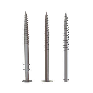 Ancre de sol solaire en acier Q235B UISOLAR avec vis de fixation haute résistance <span class=keywords><strong>pour</strong></span> système de <span class=keywords><strong>montage</strong></span> au sol de ferme solaire - Product Image 1