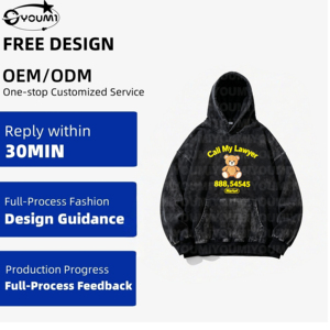 Youmi Tùy Chỉnh Dịch Vụ OEM Bán Buôn Chất Lượng Cao 500gsm Nặng Quá Khổ Hoodies Unisex Biểu Tượng Tùy Chỉnh Cộng Với Kích Thước Người Đàn Ông Của Áo - Product Image 1