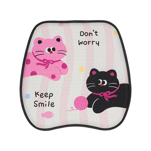 Coussin de siège auto en gel TPE, motif chat mignon, doux, respirant, rafraîchissant pour l'été, pour voiture et bureau - Product Image 4