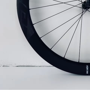 Roues <span class=keywords><strong>de</strong></span> vélo <span class=keywords><strong>de</strong></span> route Bigfeet Best Carbonfiber Wheel Web 100% fibre <span class=keywords><strong>de</strong></span> carbone T800 fabriquées à Taïwan, 700C, jantes 50 mm, frein à disque, finition mate - Product Image 5