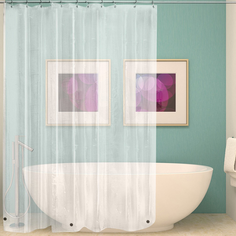 Wholesale PEVA Bathroom Shower Curtain Transparent