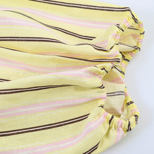 PB&ZA <span class=keywords><strong>Femme</strong></span> 2026 Nouvelle Collection Chemisiers en Lin Rayés et à <span class=keywords><strong>Carreaux</strong></span> Coupe Ample Décontractée Manches Bouffantes Boutonnés Blouses Chic - Product Image 6