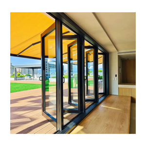 Puerta Plegable <span class=keywords><strong>de</strong></span> Aluminio para Exteriores, Rejilla <span class=keywords><strong>de</strong></span> Ventilación para Garaje, Persiana <span class=keywords><strong>de</strong></span> Seguridad, Estructura Comercial para Vehículos, Seguridad para Comercios - Product Image 3
