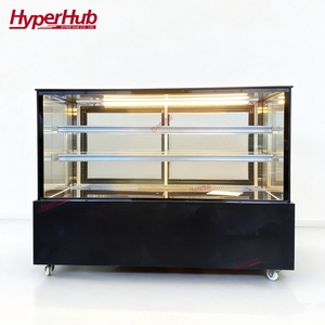 Vitrina Refrigerada Comercial para Pasteles, con Descongelación Automática, Puertas Traseras Deslizantes, para Pastelería - Product Image 1
