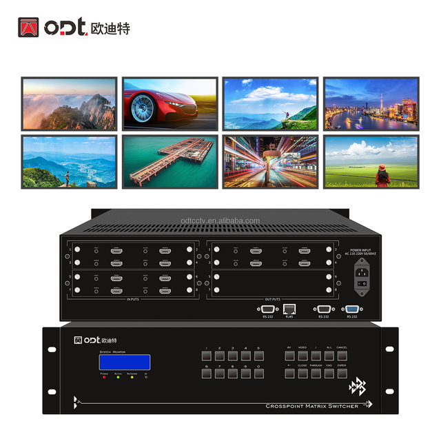 8x4 Modular 4K Matrix Switcher Professional AV Equipment Video Commercial Display Digital Signage Pro System Metals Model