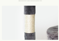 Vente chaude quatre étages luxe arbre à chat haute qualité bois et sisal jouet Configuration accessoires pour animaux de compagnie accessoire pour animaux de compagnie