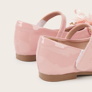 Zapatos de princesa para niña, cómodos, color rosa, con flores, suela suave, con pedrería, para espectáculos, bodas. - Product Image 2