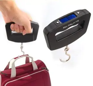 Wegen Digitale 50Kg 10G Draagbare Bagage Met Backlight Elektronische Koffer Reizen Opknoping Smart Weegschaal