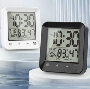 <span class=keywords><strong>Horloge</strong></span> murale <span class=keywords><strong>de</strong></span> <span class=keywords><strong>salle</strong></span> <span class=keywords><strong>de</strong></span> <span class=keywords><strong>bain</strong></span> étanche IP24 avec écran tactile intelligent et affichage <span class=keywords><strong>de</strong></span> la température et <span class=keywords><strong>de</strong></span> la date pour enfants, toilettes et cuisine - Product Image 2