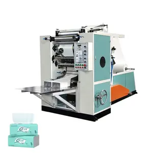 Fuyuan factory Cheap automatic box drawing type facial tissue machine/facial tissue making machine