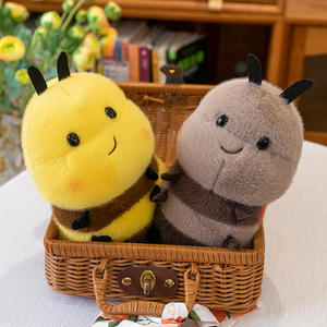 Peluche a Forma di Ape Carina, Cuscino Animale Ricamato a Forma di Coccinella, Regalo per Bambini e Ragazze, Bambole per Distributori Automatici all'Ingrosso - Product Image 2