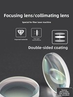 Lentille de focalisation laser ultra-résistante D20 F150 pour machine de découpe laser à fibre, accessoire réflecteur plano-convexe de collimation
