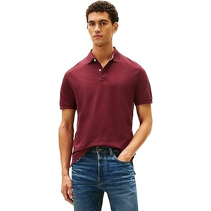 Polo Negro de Manga Corta para Hombre |   Detalles de cuello a cuadros |   Camisa Casual de Negocios Cómoda - Product Image 2