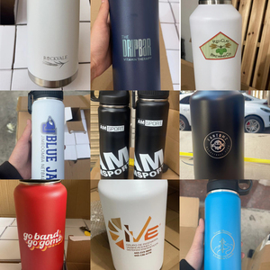 Produzione Diretta in Fabbrica, Bottiglia d'Acqua in Acciaio Inox 304 a Doppia Parete Sottovuoto, 350ml 750ml 1000ml, Senza BPA, con Coperchio in Bambù - Product Image 3