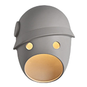 Lámpara de Pared Nórdica Danesa Creativa y Única con Diseño de Máscara Personalizado para Sala de Estar, Dormitorio, Pasillo, Cuerpo de Resina, Diseñadores Holandeses - Product Image 1