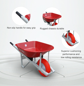 <span class=keywords><strong>Carretilla</strong></span> de Plástico Resistente de 150 kg de Carga y 65 L para Construcción y Jardinería con Rueda Sólida 4.00-<span class=keywords><strong>8</strong></span> - Product Image 5