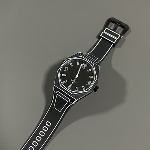 Reloj de Moda en Oferta, Reloj de Cuarzo con Correa y Caja Resistentes, Estilo <span class=keywords><strong>Manga</strong></span>, Reloj Monocromático Simple y Elegante - Product Image 2