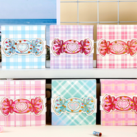 Notas Adhesivas Personalizadas Estilo Caramelo con Lazo Brillante, Impresión Digital con Logotipo Personalizado para Recuerdos de Cumpleaños, Paquetes Combinados