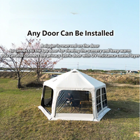 Tente dôme gonflable pour 12-14 personnes du fabricant, imperméable, pour le camping familial en plein air, grande tente de camping en forme de boule, design demi-boule