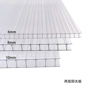 10mm rỗng rõ ràng tấm polycarbonate tấm nhựa PC nhà kính mái tường Bảng điều khiển - Product Image 4
