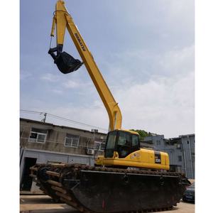 Escavatore Anfibio Swamp Buggy Komatsu PC220-7 in Buone Condizioni con Braccio Lungo 18m Utilizzato per Dragare Fiumi - Product Image 2