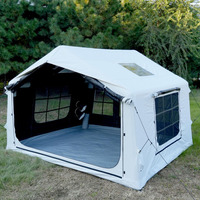 Tentes gonflables de camping en plein air faciles à installer pour 2/4/6/8 personnes, 8,0 mètres carrés, avec fenêtre de toit