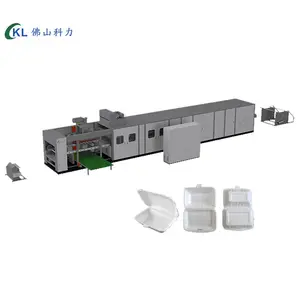 plastic thermoforming and vacuum forming machines for making PS foam fast food boxes
