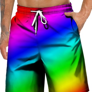 Pantalones Cortos de Playa Hawaianos Personalizados en 3D con Muestra Gratuita para Hombre, Pantalones Cortos Tropicales Informales Ligeros con Cordón Ajustable de Secado Rápido para Vacaciones con Bolsillos - Product Image 4