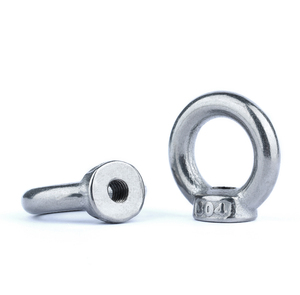 DIN582 304 acier inoxydable Eyenut M3 M4 M5 M6 <span class=keywords><strong>M8</strong></span> M10 métrique femelle fileté rond anneau de levage écrou à oeil - Product Image 3