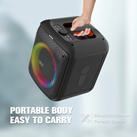 Altavoz Karaoke Inalámbrico Portátil Potente de Fábrica Original BKK, Caja de Sonido TWS Recargable, Radio FM, LED RGB, para Computadora